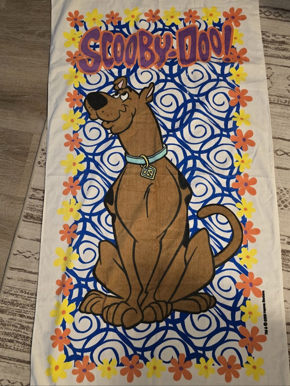 Vintage 2000 Scooby Doo Cartoon Network Beach Towel